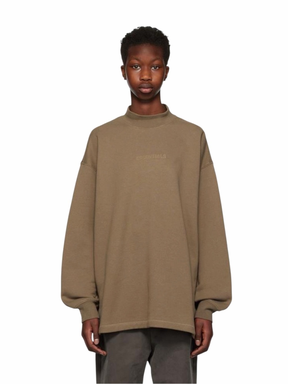 NWT Fear of God Essentials Relaxed Oversized Sweatshirt Brown Size M